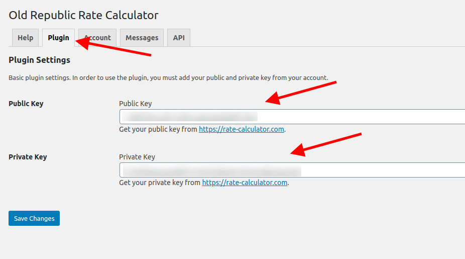 Add Rate Calculator keys.